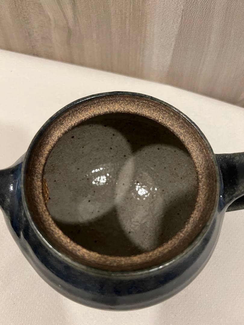 余宮隆　瑠璃釉　ポット　急須　新品未使用