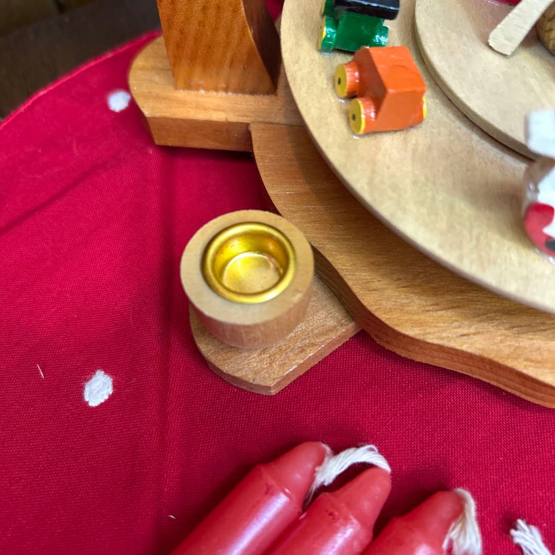 未使用ドイツザイフェン キャンドルウィンドミル/クリスマスピラミッド 箱付