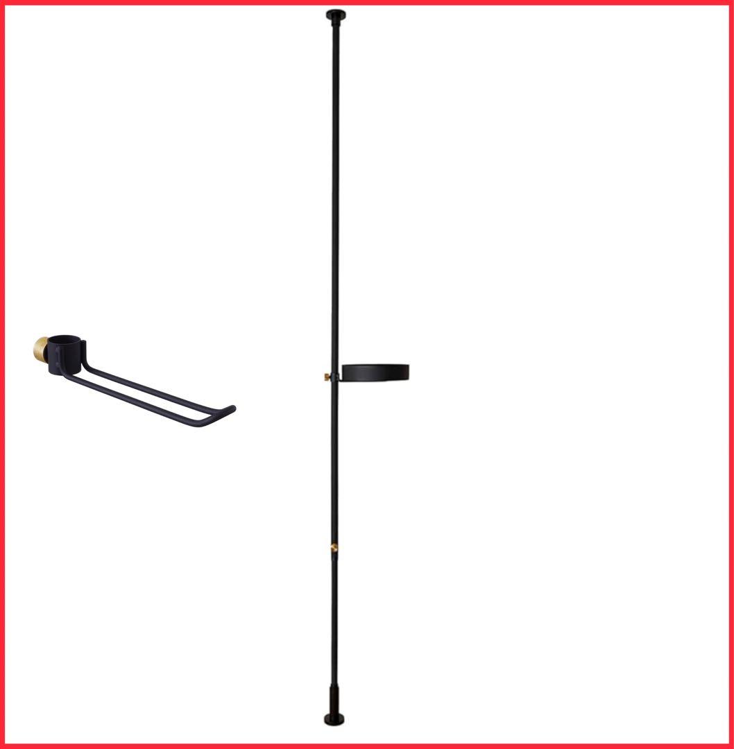 その他 DRAW A LINE Tray Black Tension Rod Hook