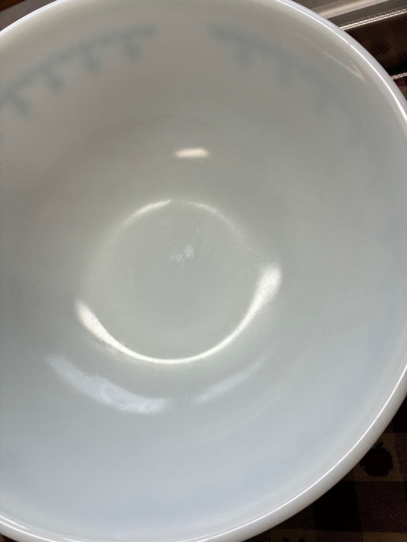 【値下げ】オールドパイレックス　スノーフレークミキシングボウル3コ　USA