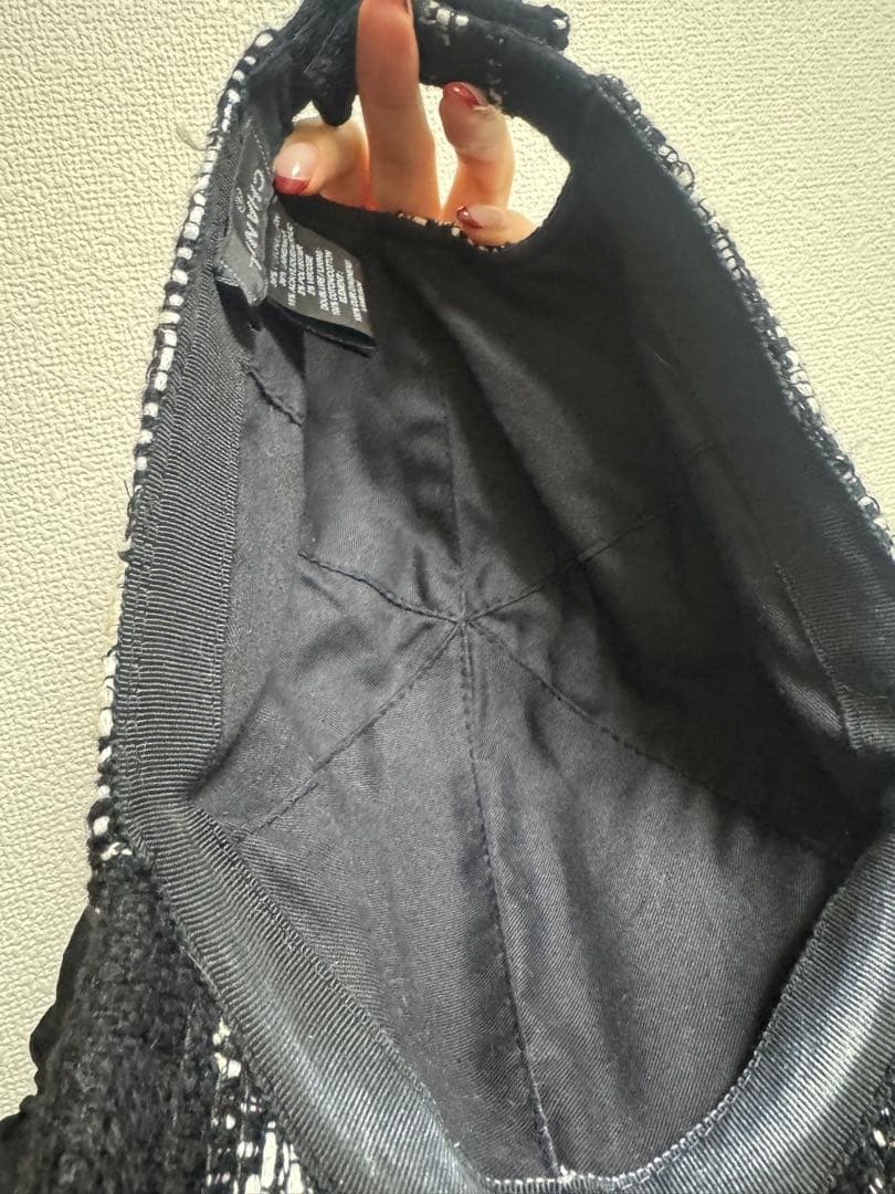 CHANEL ツイード キャップ L 美品