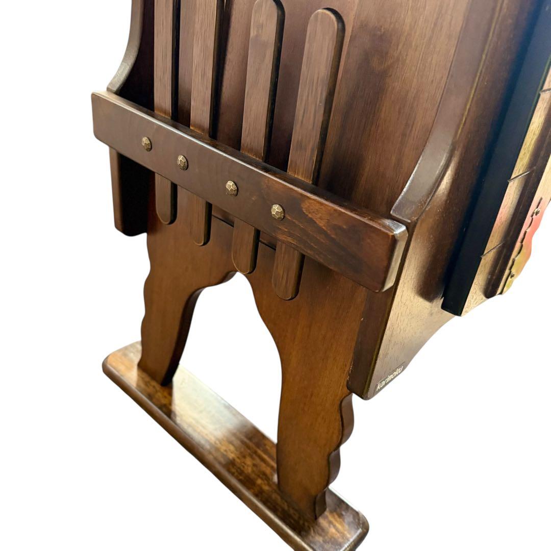 HR920 希少デザイン karimoku　鋲　サイドテーブル マガジンラック