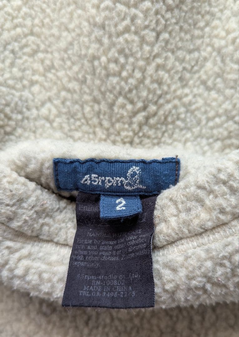 美品45rpm＆ボア付きリバーシブルコート