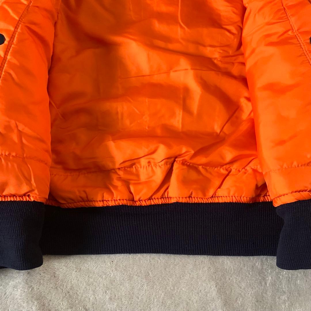 90s ALPHA MA-1フライトジャケット USA製 IDEAL XL 紺色