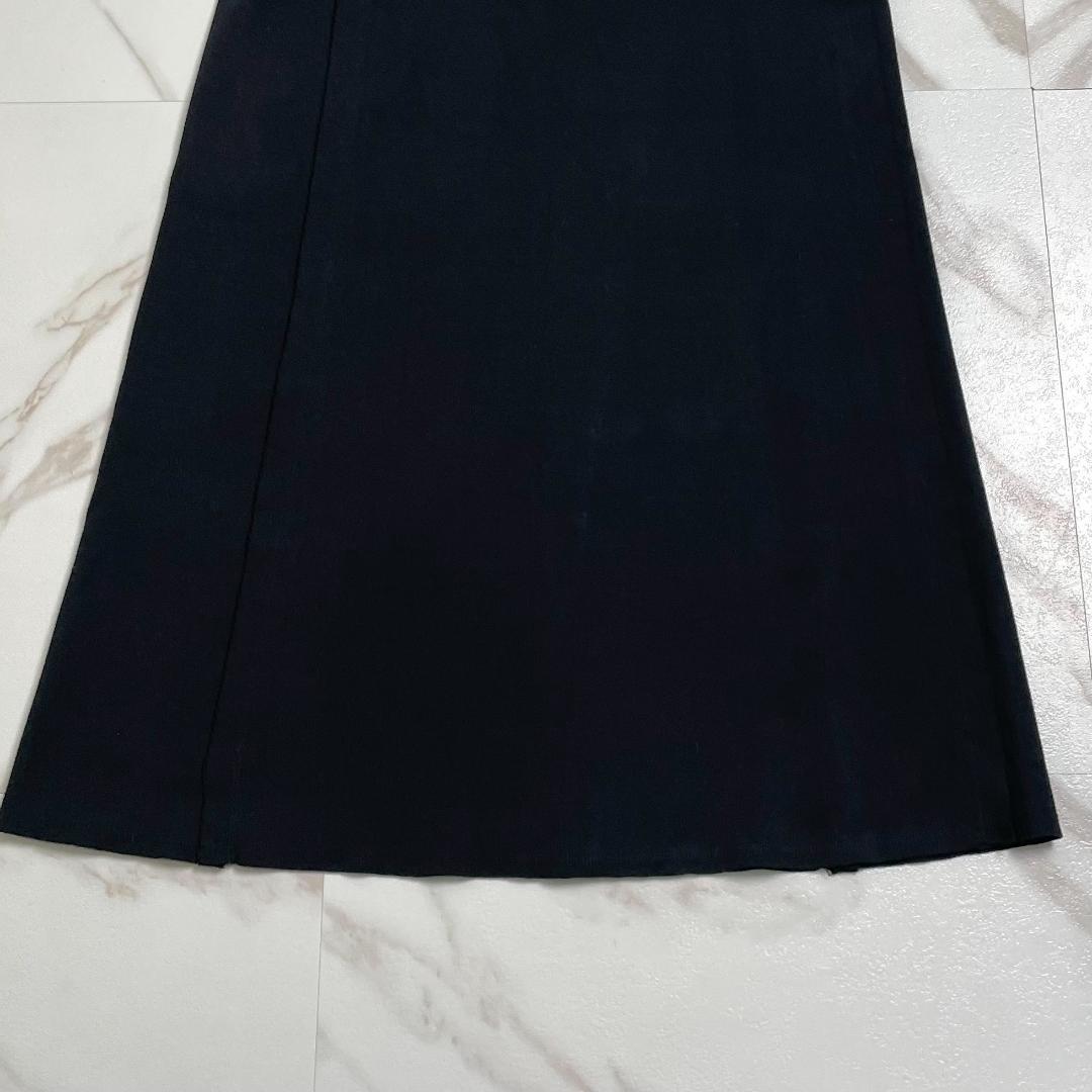 美品 イッセイミヤケ FETE ロングスカート コットン100% 黒 2