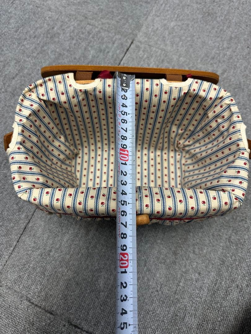 ロンガバーガー　Longabergerアメリカ製 ストライプ柄バスケット 2点