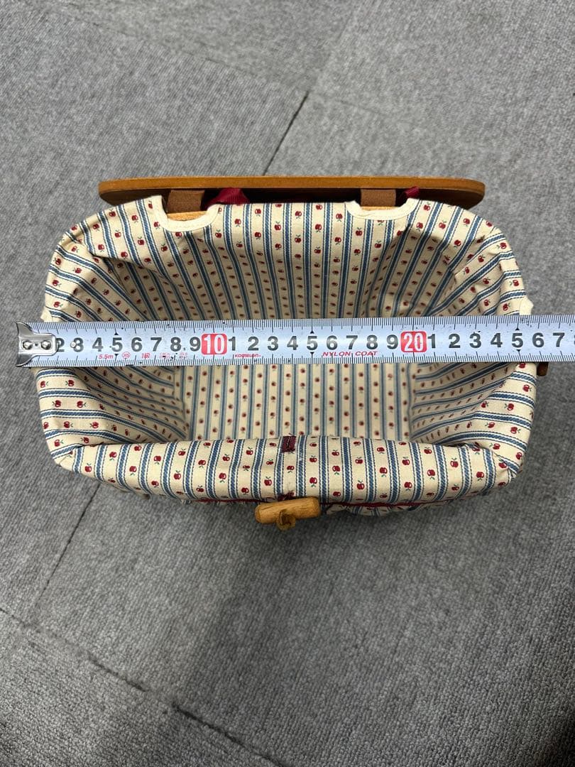 ロンガバーガー　Longabergerアメリカ製 ストライプ柄バスケット 2点