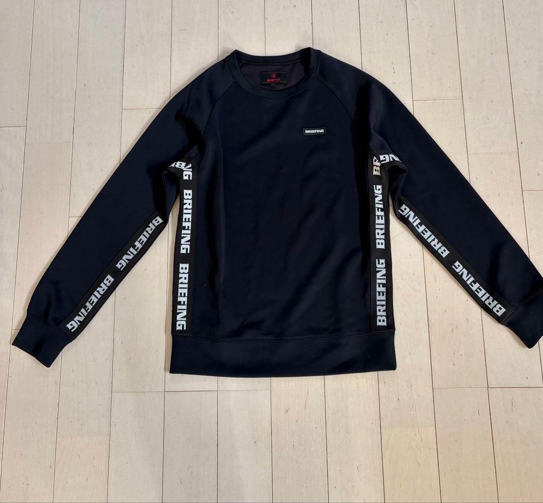 超美品❗️BRIEFING GOLF サイドロゴ　クルーネック