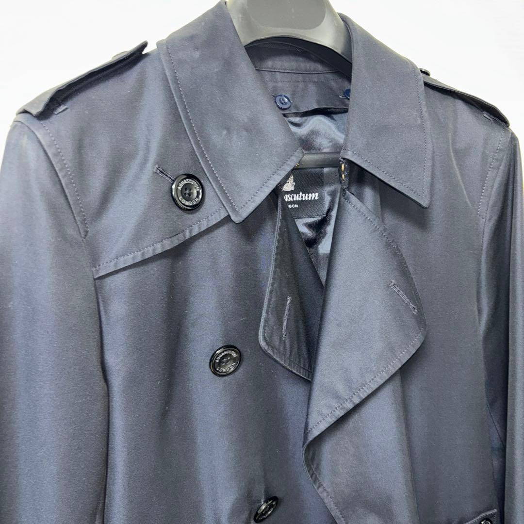 アクアスキュータム　紺メンズコートL〜XL