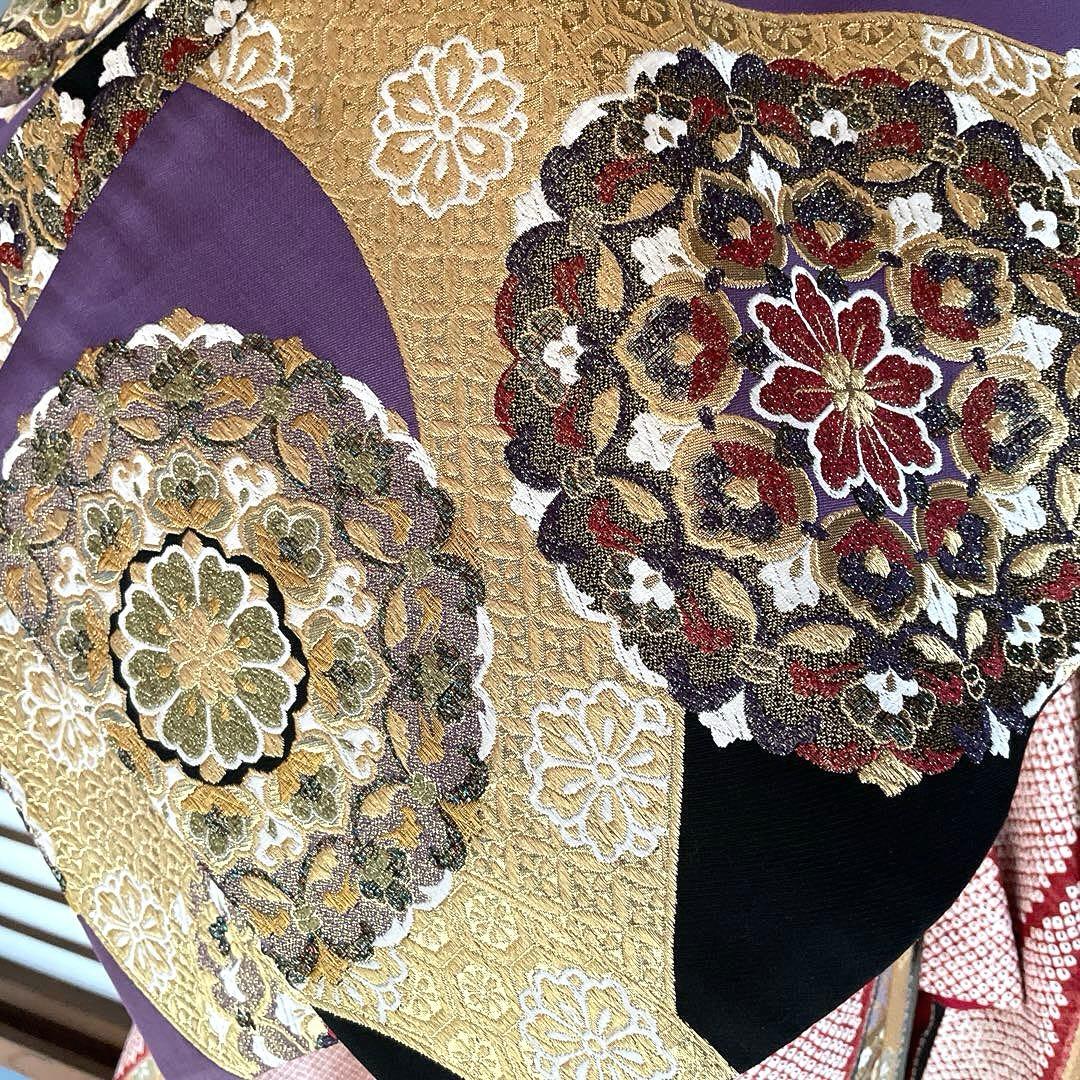 振袖フルセット　のしめ絞り柄　成人式振袖　振袖　裄丈69 ますいわ屋謹製