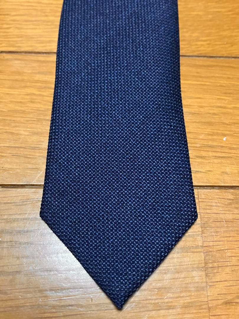 REDA ネクタイ　ネイビー　ソリッド　レダ　無地　イタリア製　紺
