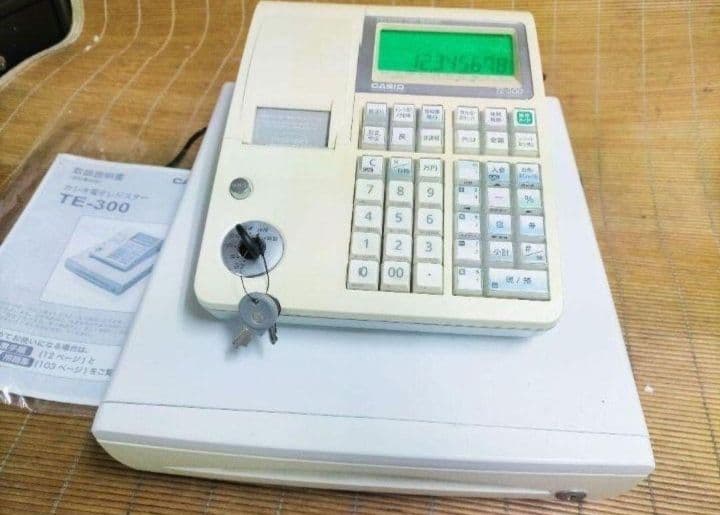 カシオレジスター　TE-300　フル設定無料　 送料無料人気機種　120201