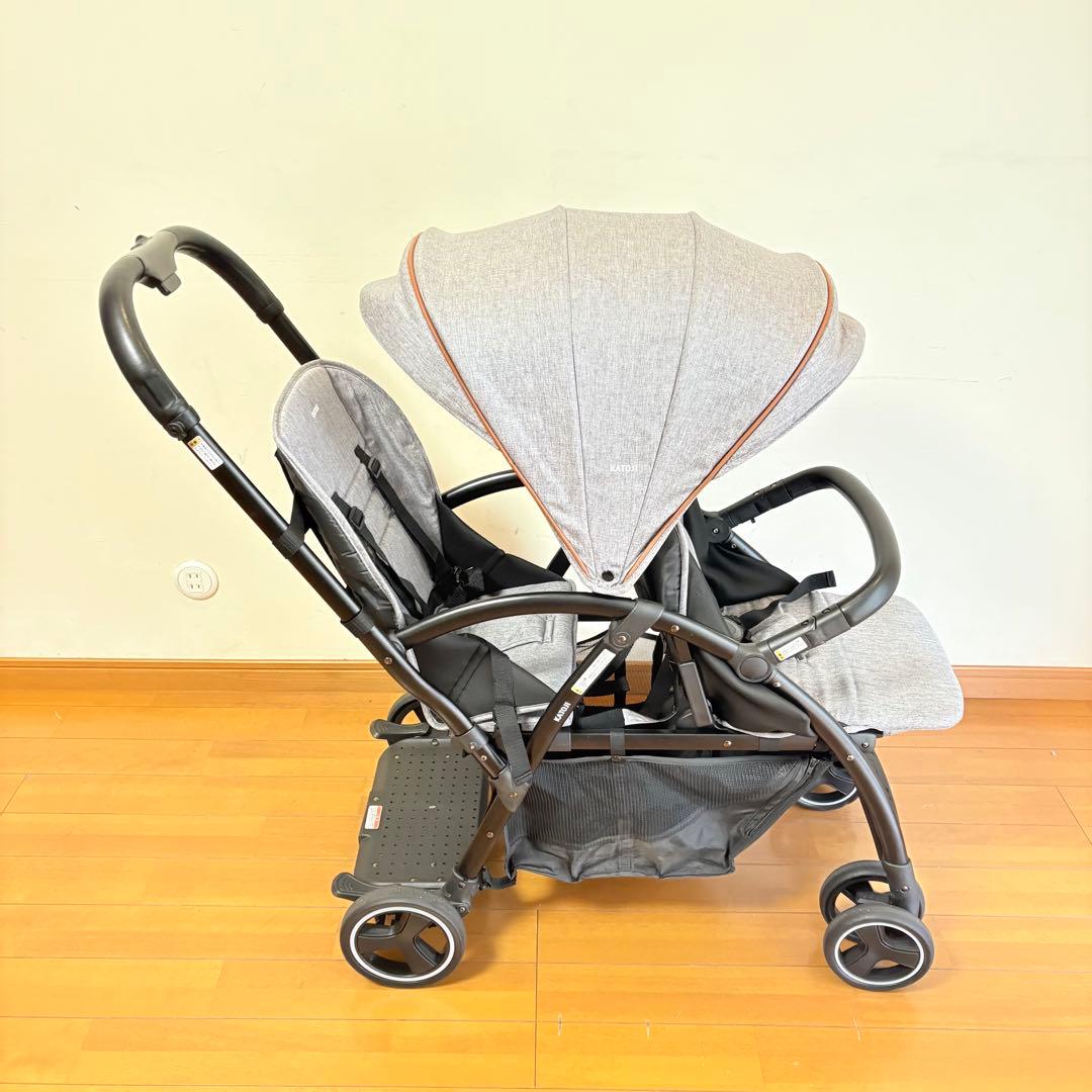 【美品•リアシート付属】KATOJI 2人乗りベビーカー 2-シーター ネクスト