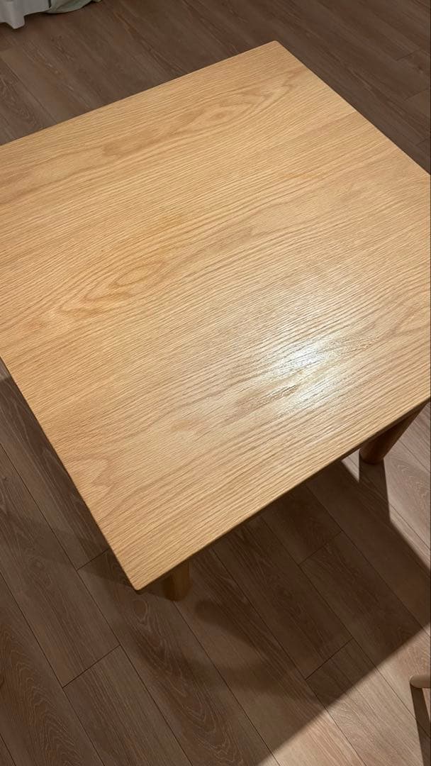 【無印良品】廃盤商品　木製ダイニングテーブル80×80 木製テーブル