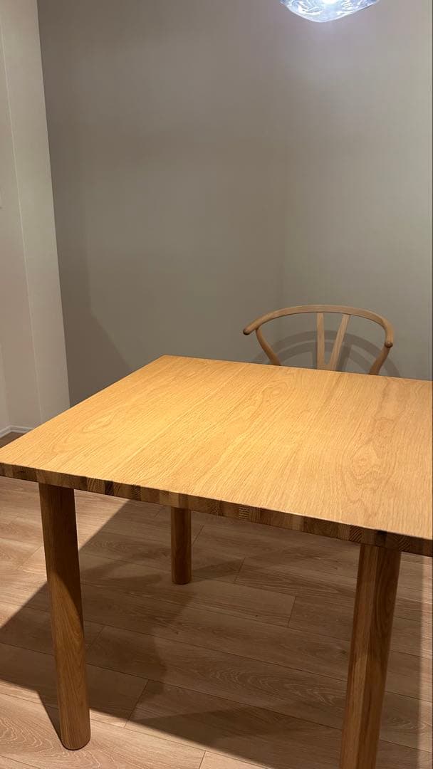 【無印良品】廃盤商品　木製ダイニングテーブル80×80 木製テーブル