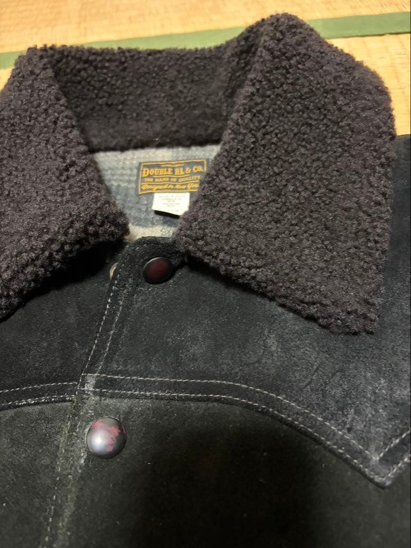 RRL ダブルアールエル シアリングカラー スエードウエスタンジャケット