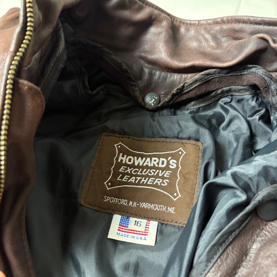 HOWARD'S 本革 USA製 ウエスタン フリンジ レザージャケット