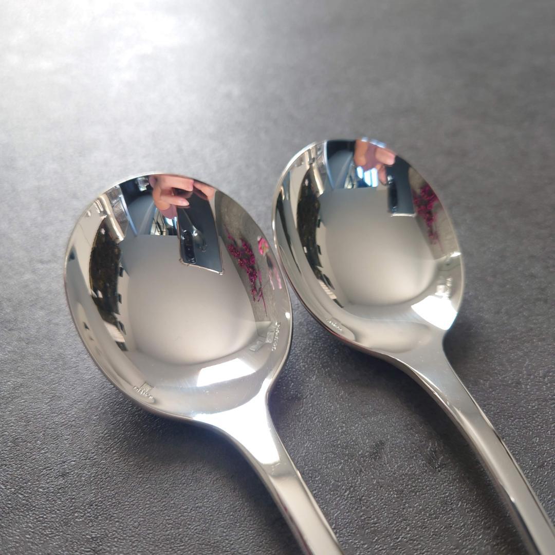 希少 美品 クリストフル クリュニー コンソメスプーン 2点