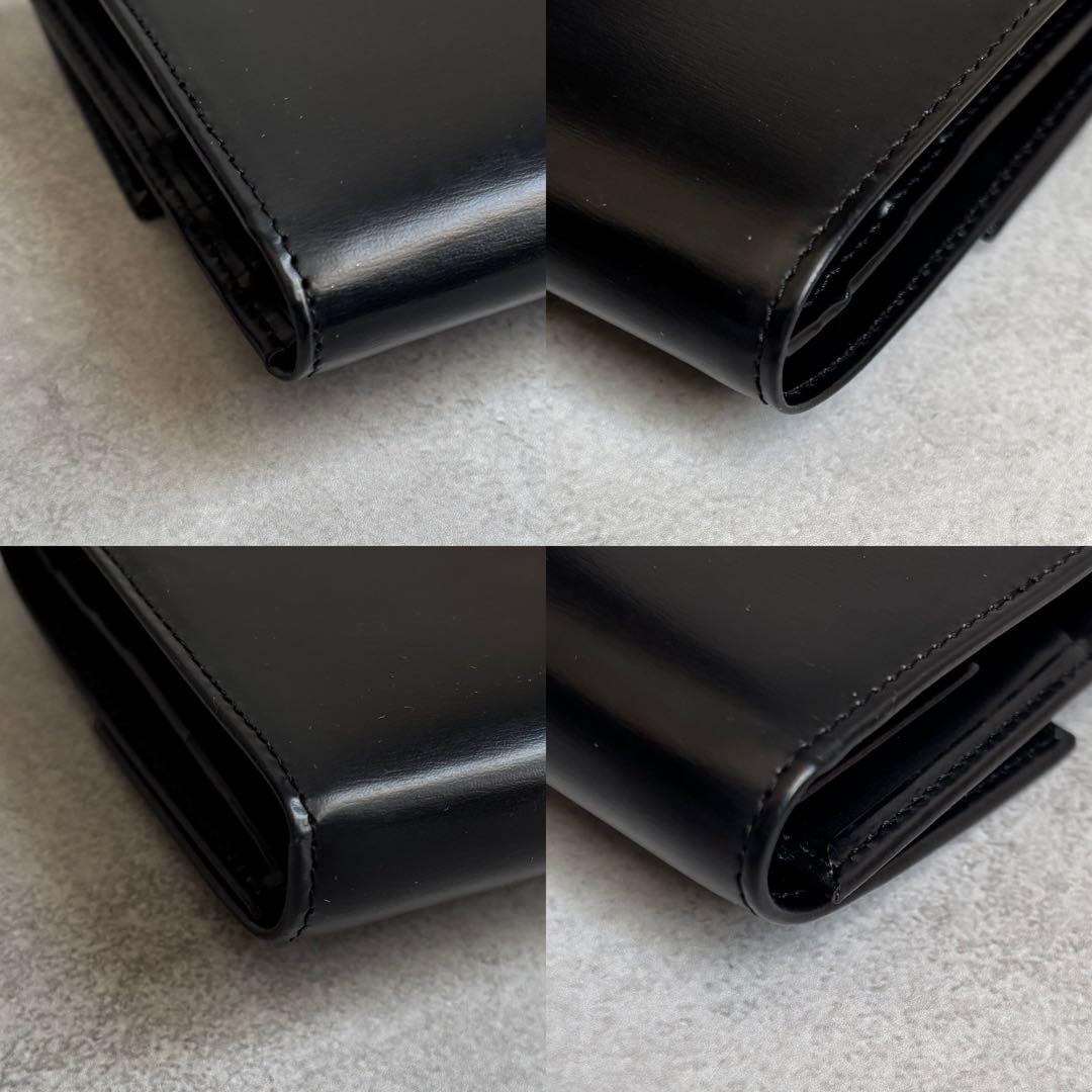 フォロー割適用!Cartier 三つ折り財布 パンテール レザー 黒 付属品完備