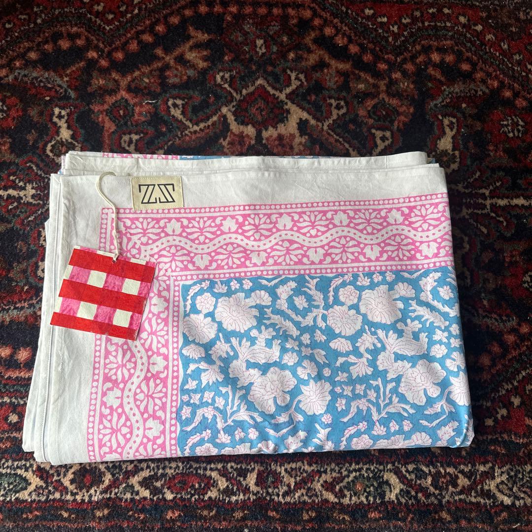 SZ Blockprintsテーブルクロス （183×275cm） ロンハーマン