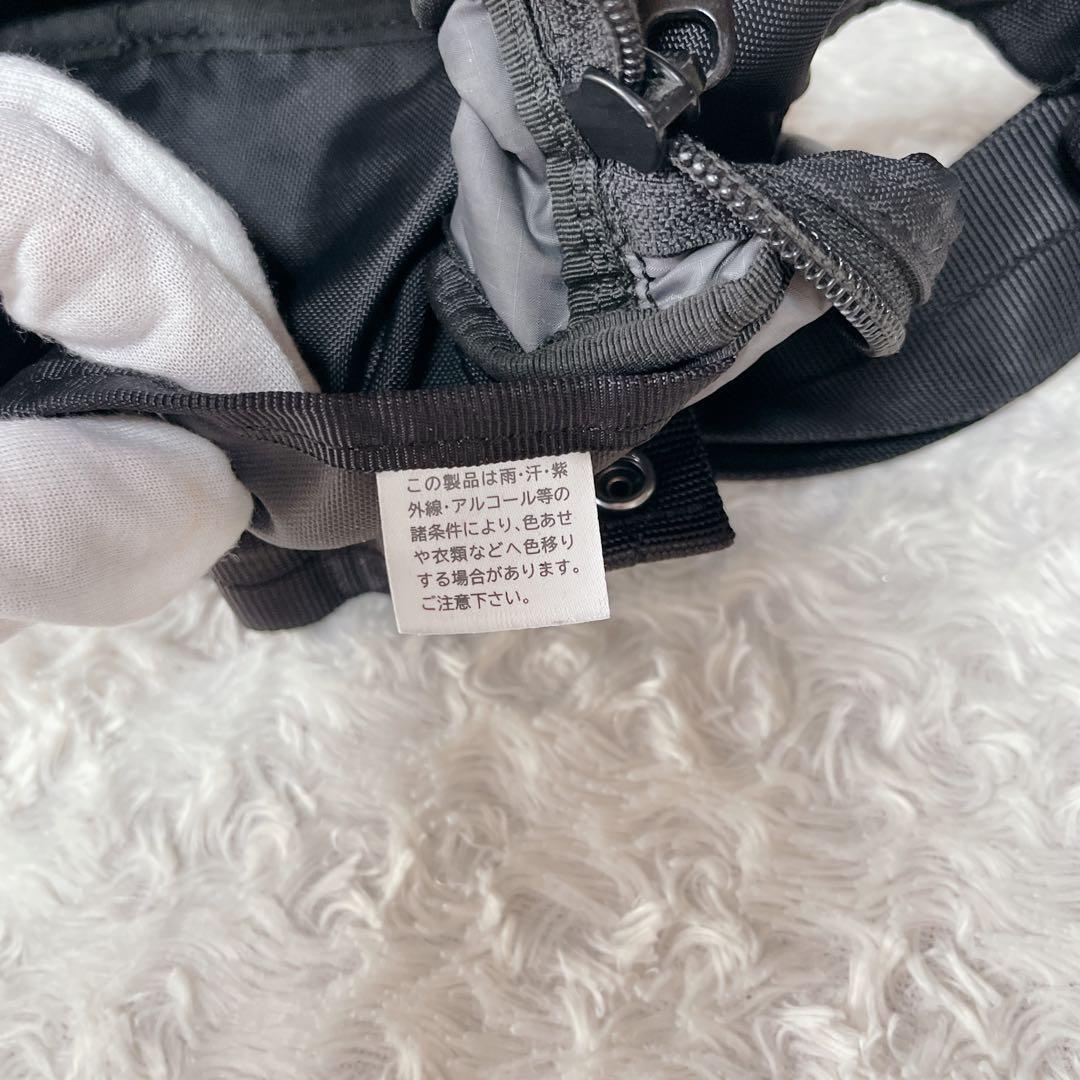 【美品】PORTER FLASH フラッシュ ボディバッグ 2層 ブラック