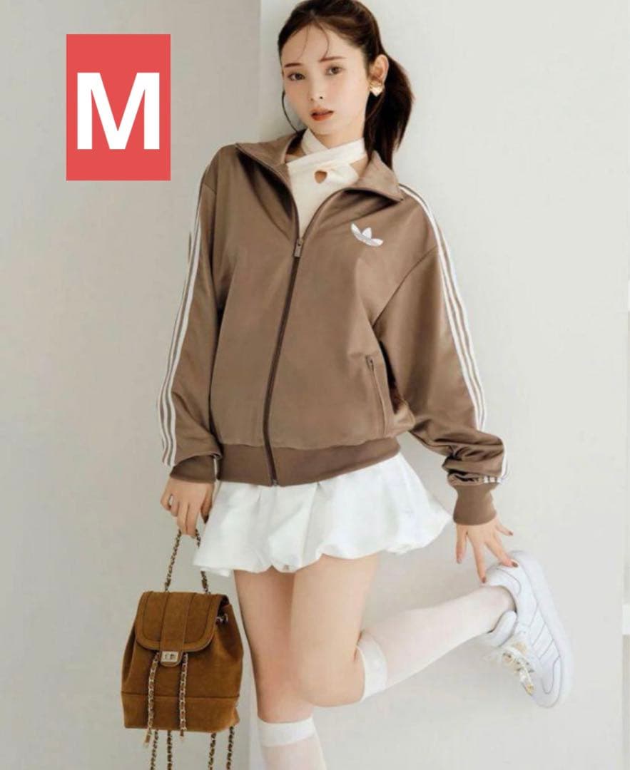 新品M スナイデル×アディダス コラボ　トラックジャケットトップ 茶モカブラウン
