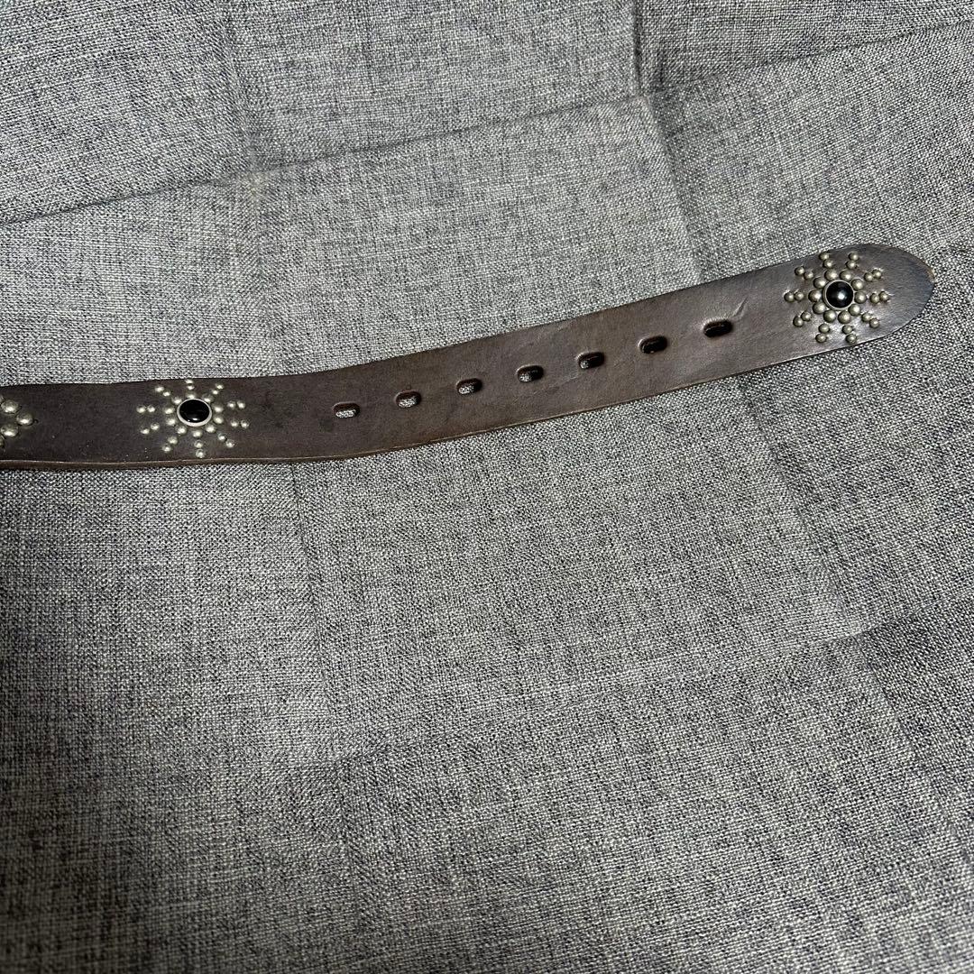 Hawk Company レザーベルト スタッズ アメカジ バイカー