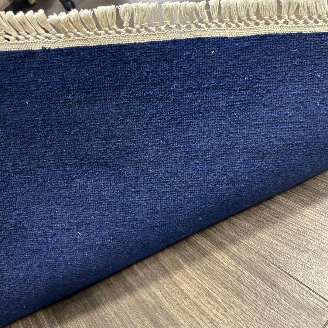 80cmx83cmチベット手織り絨毯ヴィンテージ ラグ