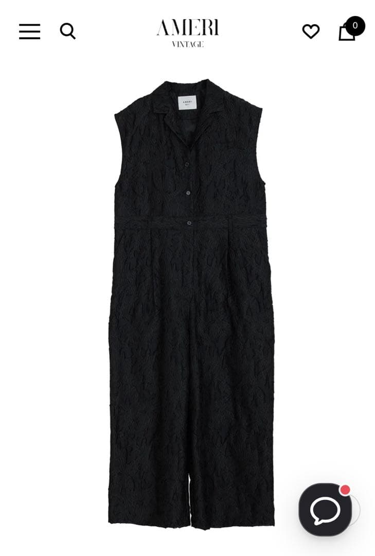 SHEER JACQUARD TAILORED ROMPERS ブラックMサイズ