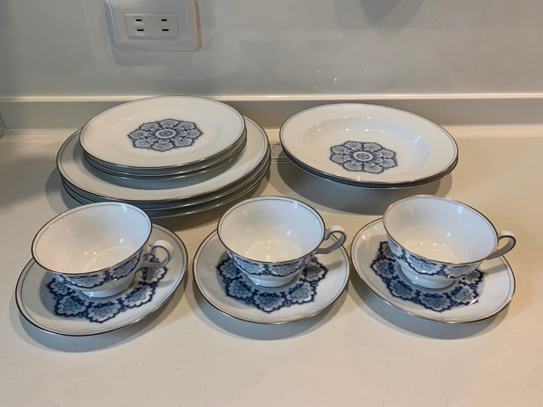 nobu 大倉陶園 呉須正倉院 OKURA 銀彩 高級食器セット