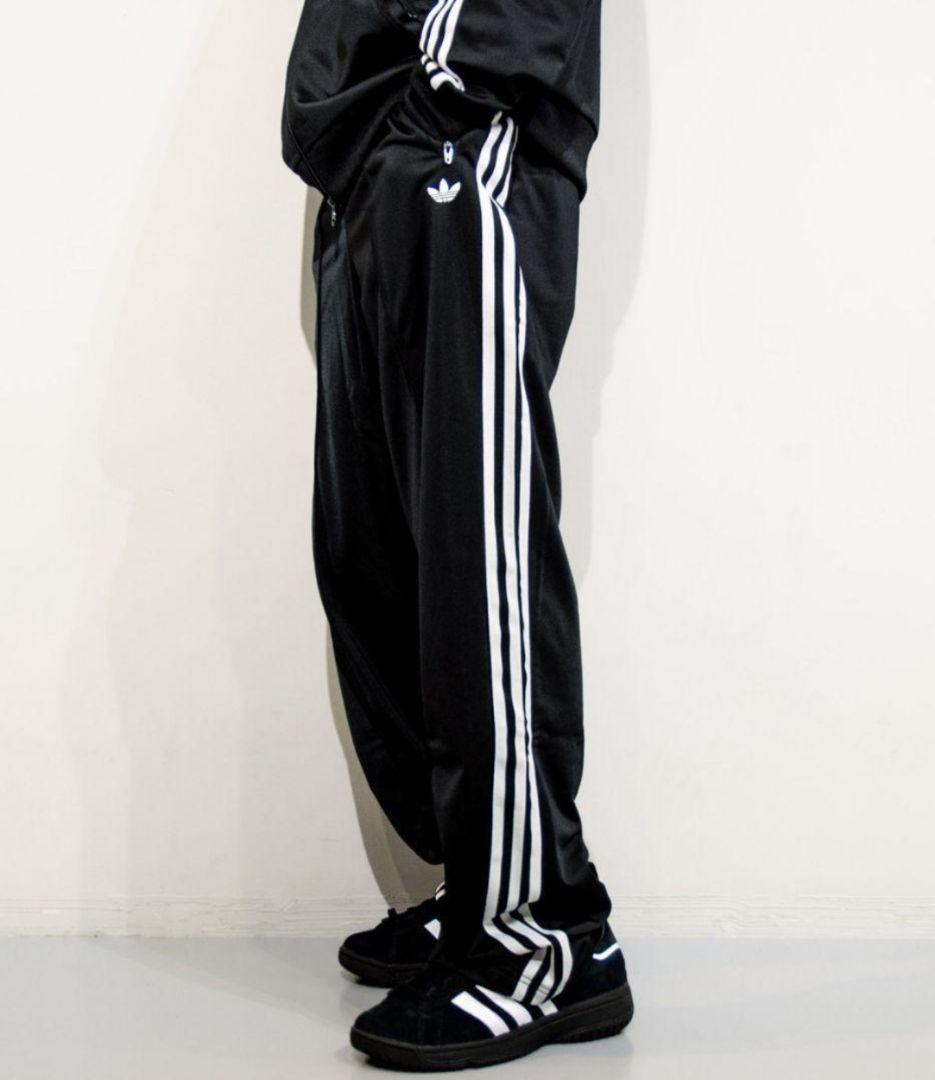 アディダス 黒 ベッケンバウアー ジャージパンツ ジェンダーニュートラル男性XS