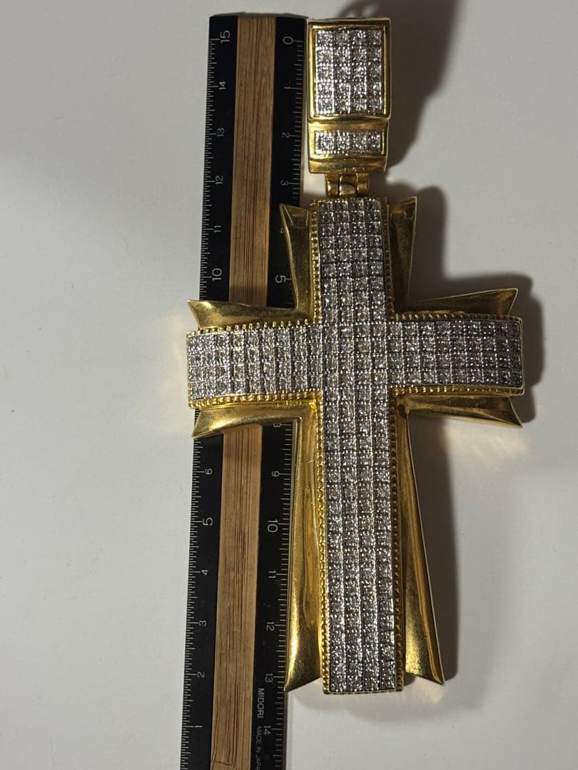 pimpcode 特大クロストップ ネックレス b-boy ロングテニスチェーン