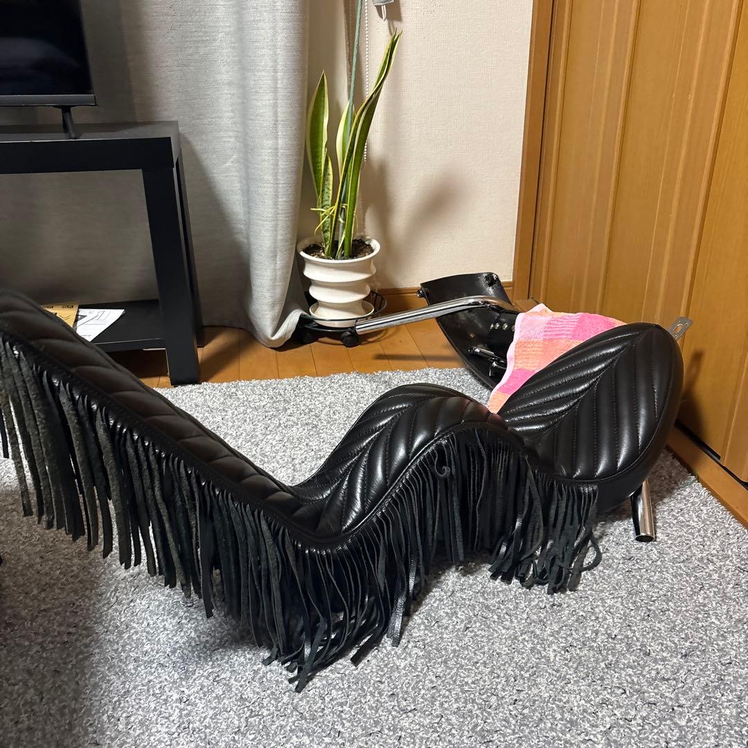 アメリカンシート　フリンジ　レザー