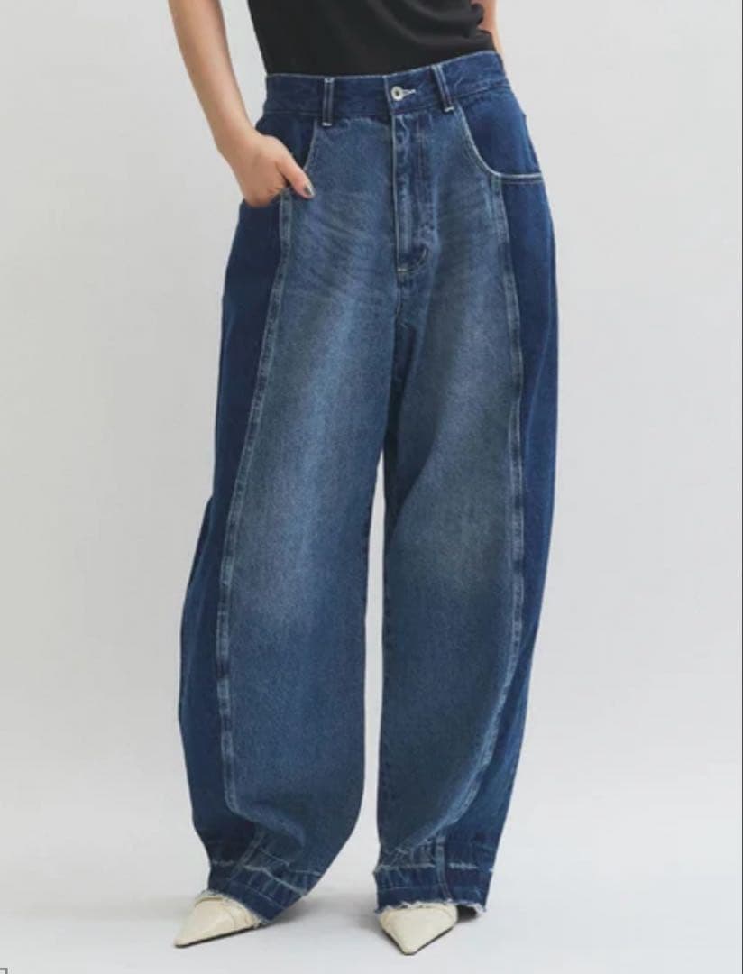 リメイクライクコントラストデニム ADAM ET ROPE' FEMME