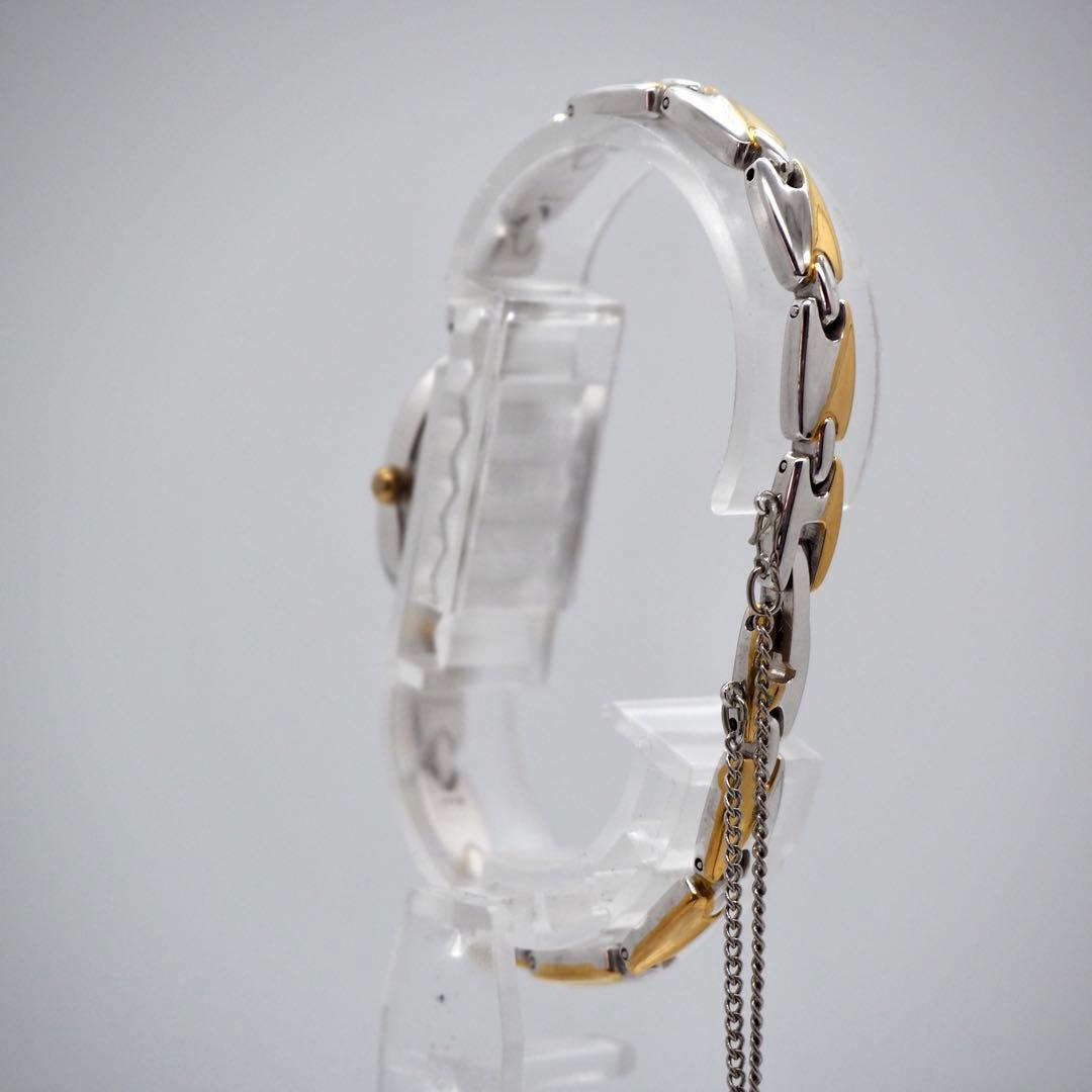 177 稼働【美品】SEIKO時計　レディース　オーバル　コンビ　ゴールド　華奢