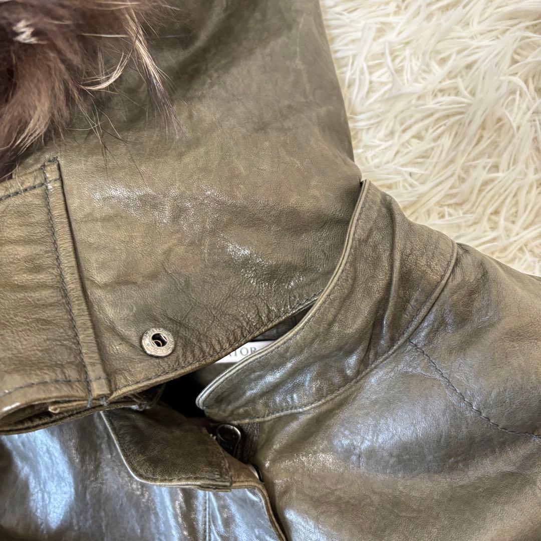 CURATOR✨3way フィッシュテール レザーモッズコート　フード　羊革