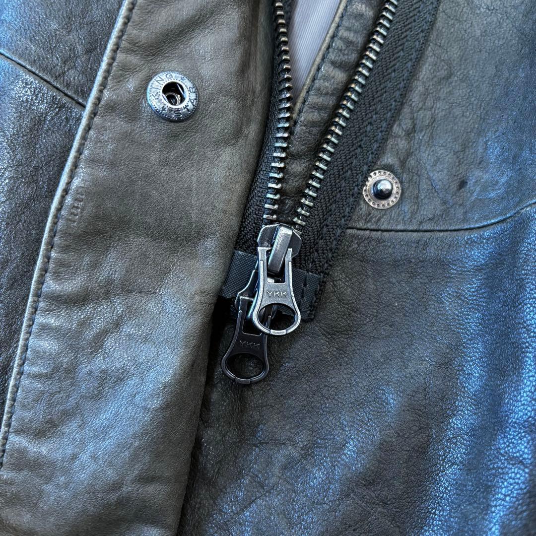 CURATOR✨3way フィッシュテール レザーモッズコート　フード　羊革