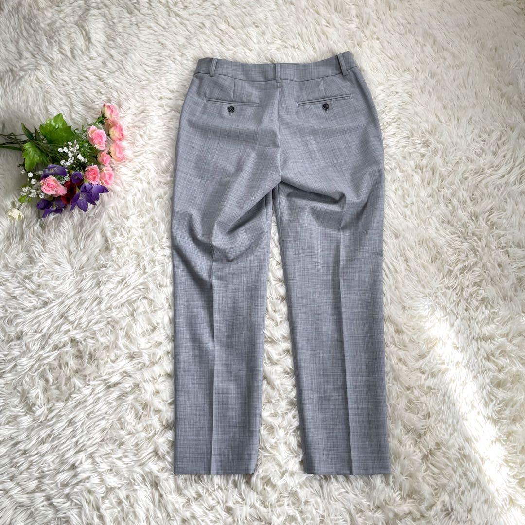 green label relaxingカチリカグレーノーラペルパンツスーツ