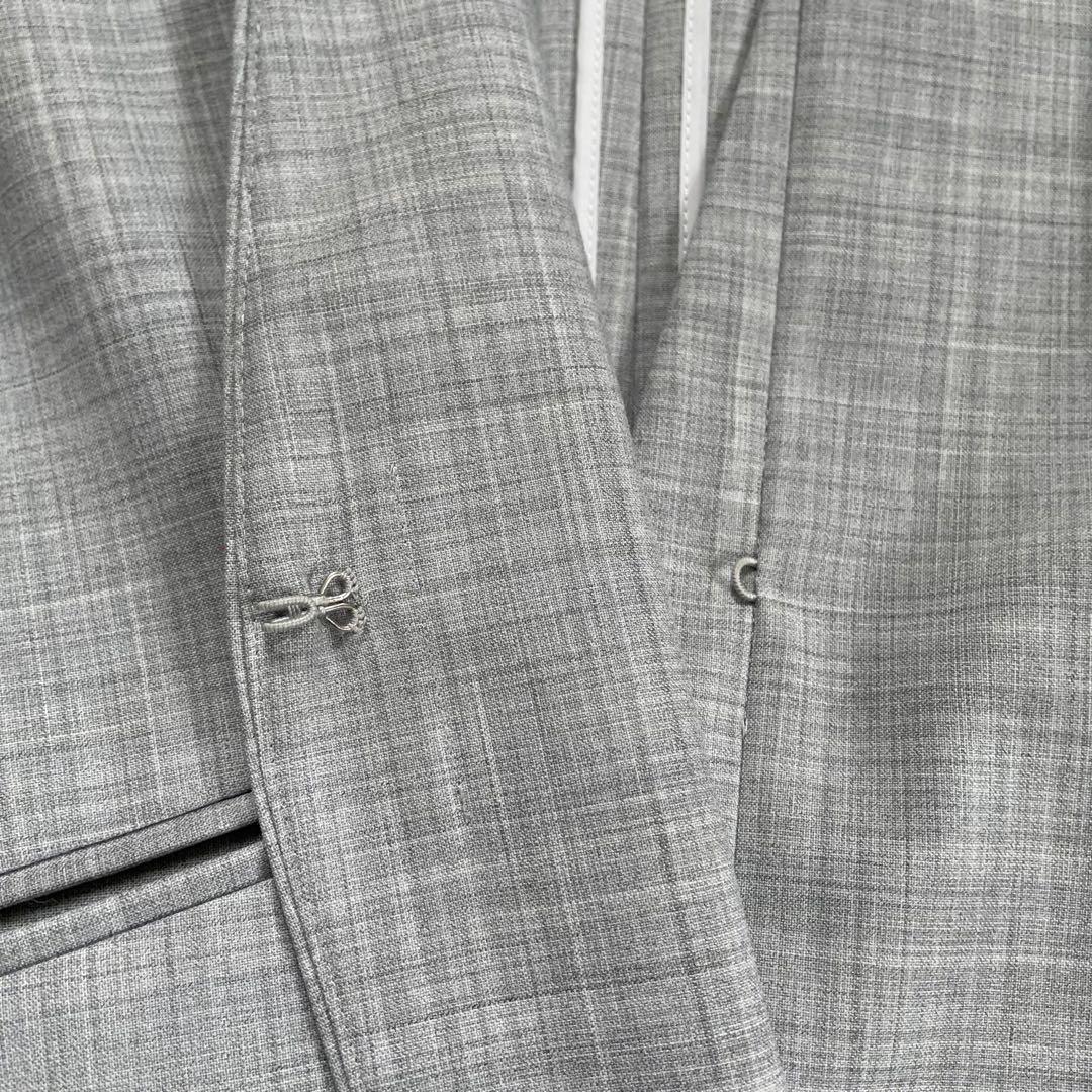 green label relaxingカチリカグレーノーラペルパンツスーツ