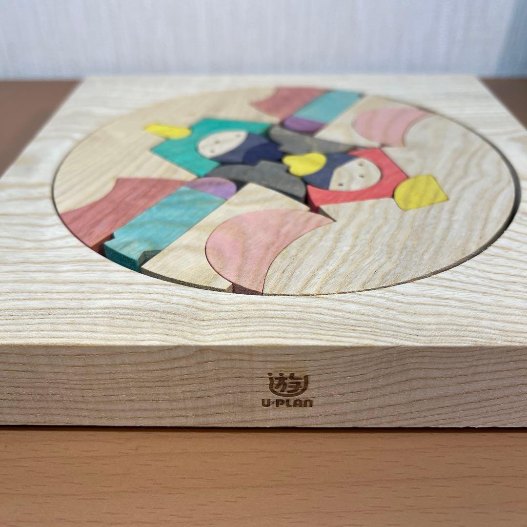 たもと円びな　小黒三郎　組み木　雛人形　お雛様　木製　遊プラン　ひな祭り