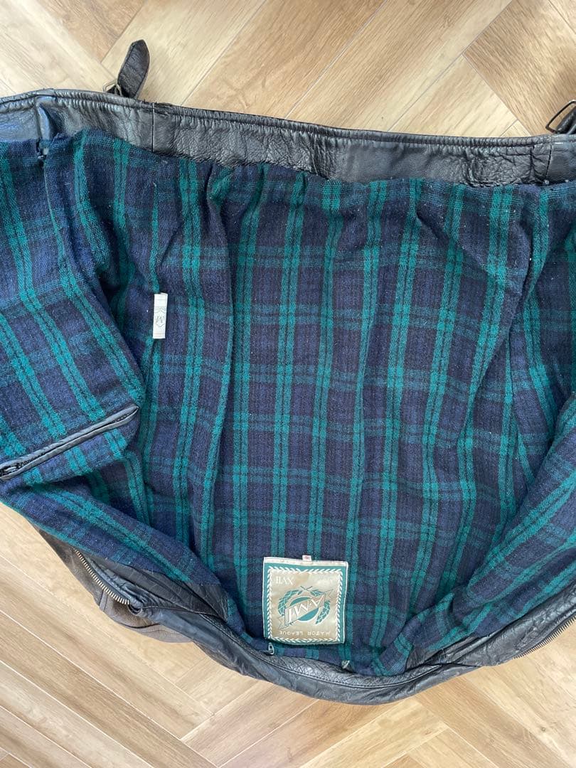 Gerald 購入UKレザー ヴィンテージシングルライダースジャケット