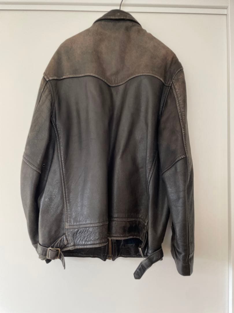 Gerald 購入UKレザー ヴィンテージシングルライダースジャケット