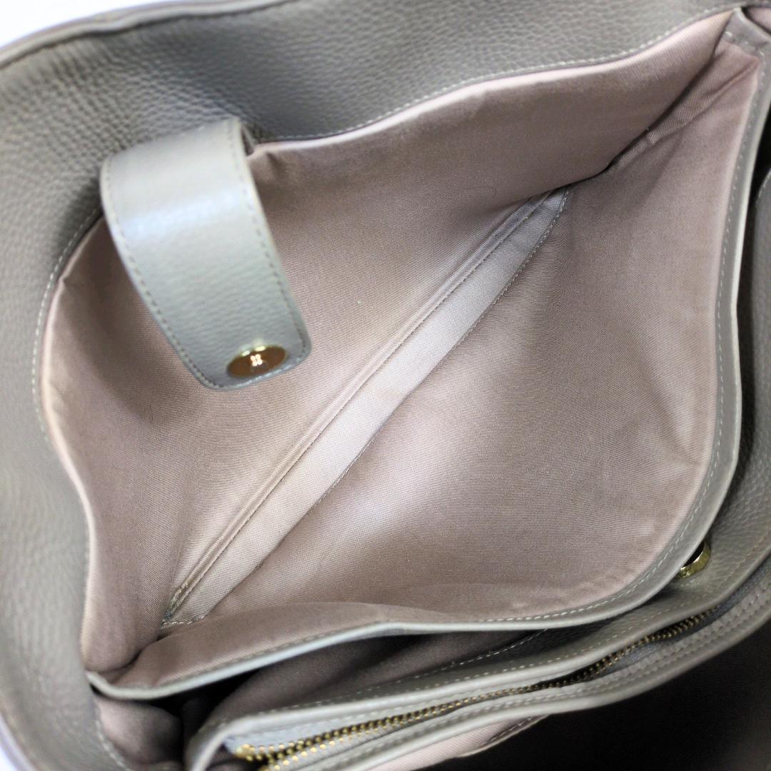 ATAO アタオ ファンクヴィ トートバッグ ハンドバッグ グレージュ シボ