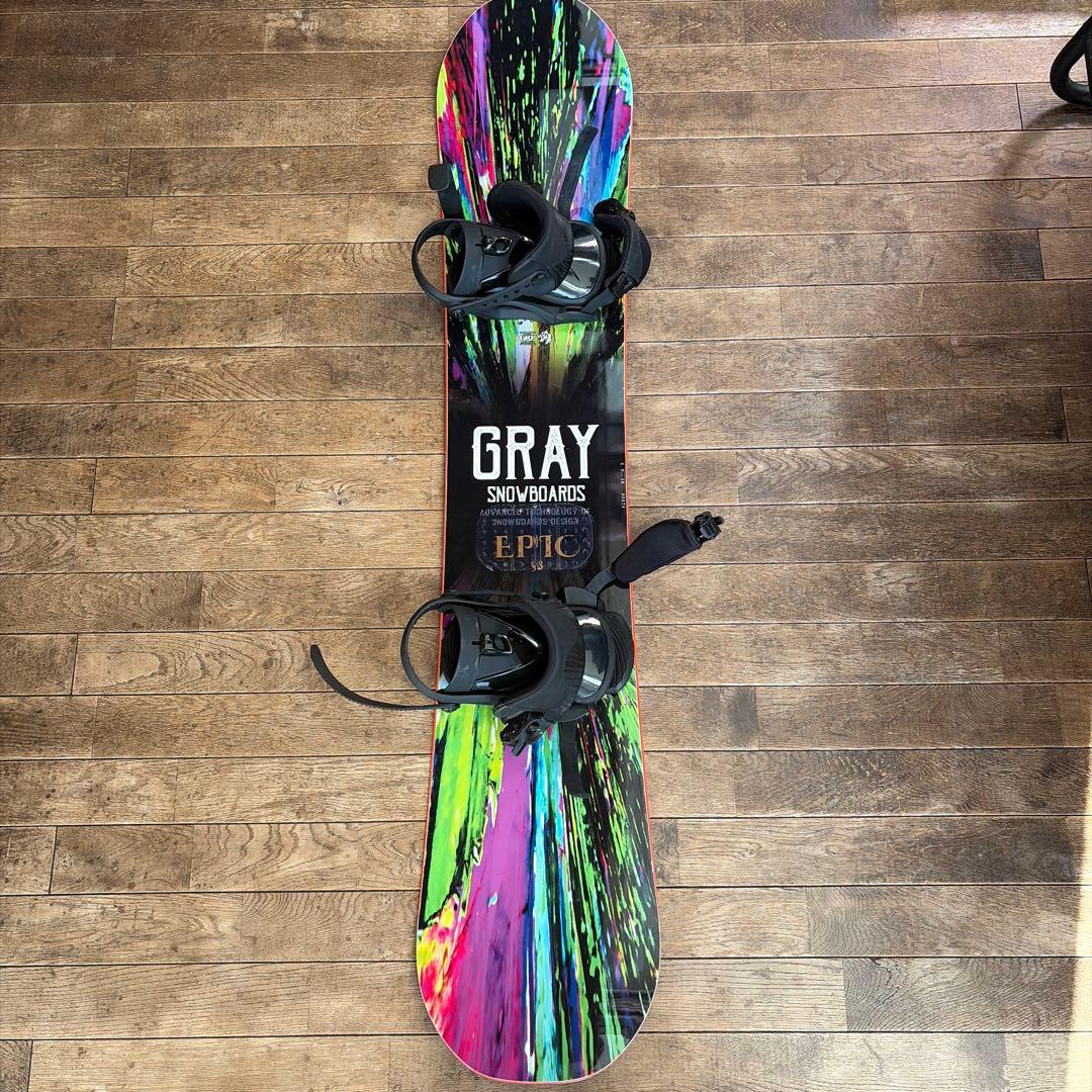 GRAY EPIC 38 ジュニア　スノーボード　バインディング付き