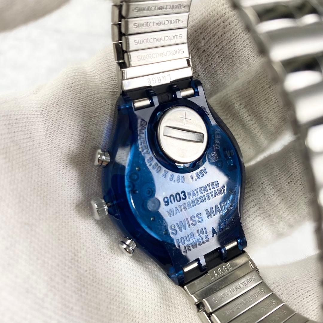 未使用品 スウォッチ クロノグラフ MOON DATE SCN402 1995年