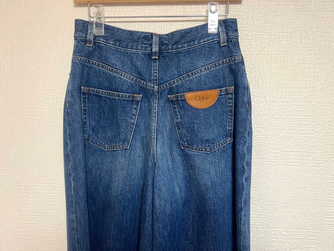 【新品未使用】Chloe ハイライズ ワイドジーンズ