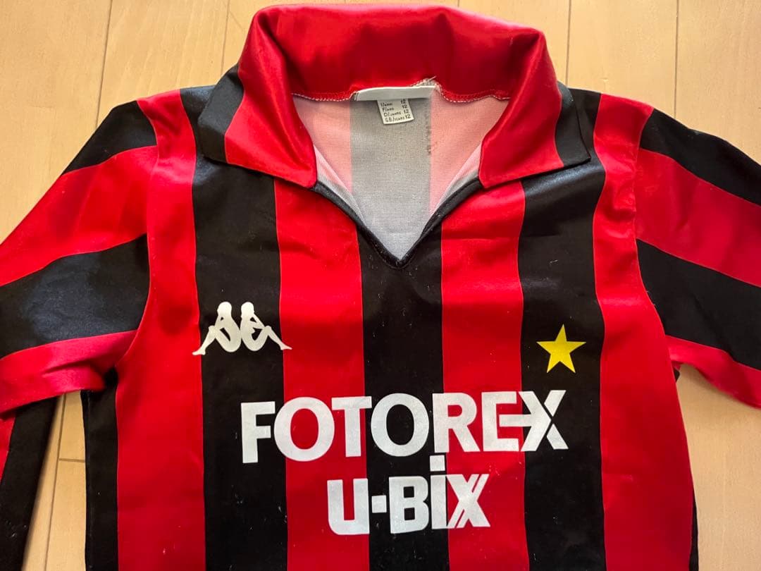 AC MILAN 86-87 ホーム　長袖　ジュニアサイズ ミラン kappa