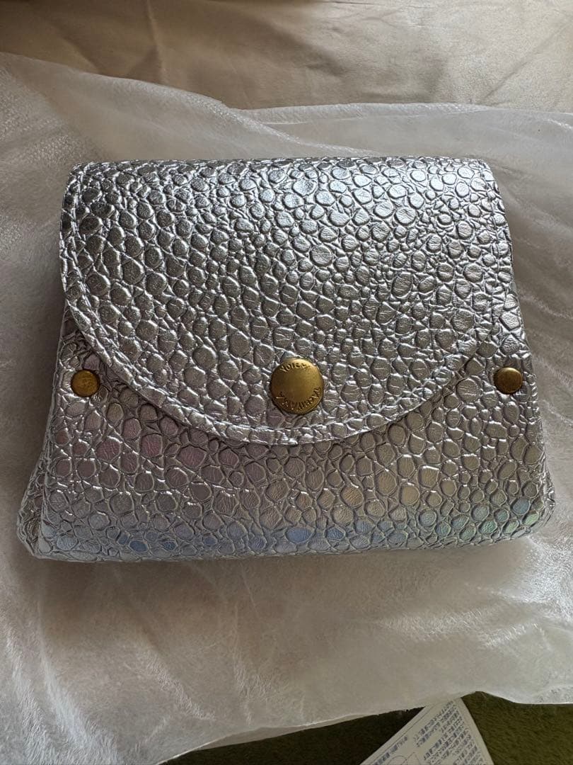 シルバー　アコーディオン財布Yuich Tachikawa 新品未使用