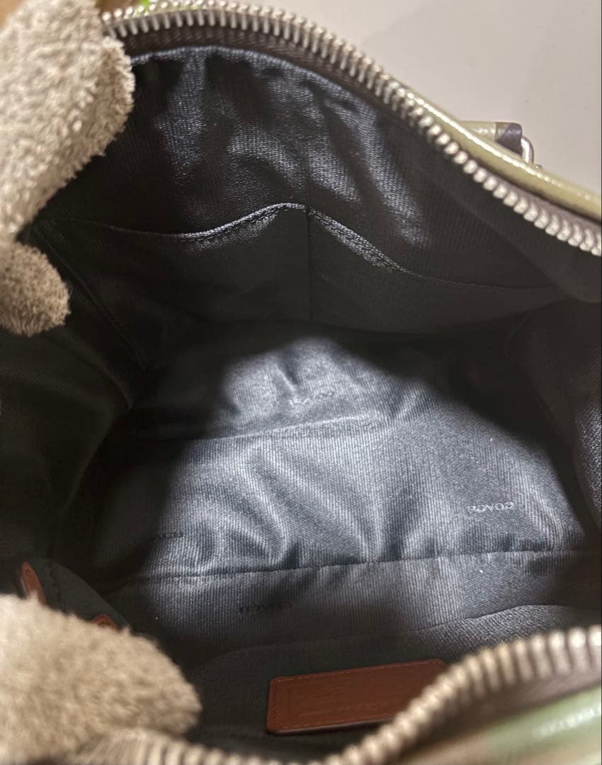 COACHコーチ サリーサッチェル カモフラージュ 2WAYバッグ 迷彩 レザー