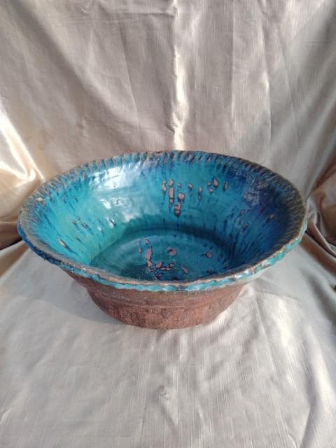 水鉢・睡蓮鉢　雄大　粗々・荒々しさ　繊細　 42x20cm